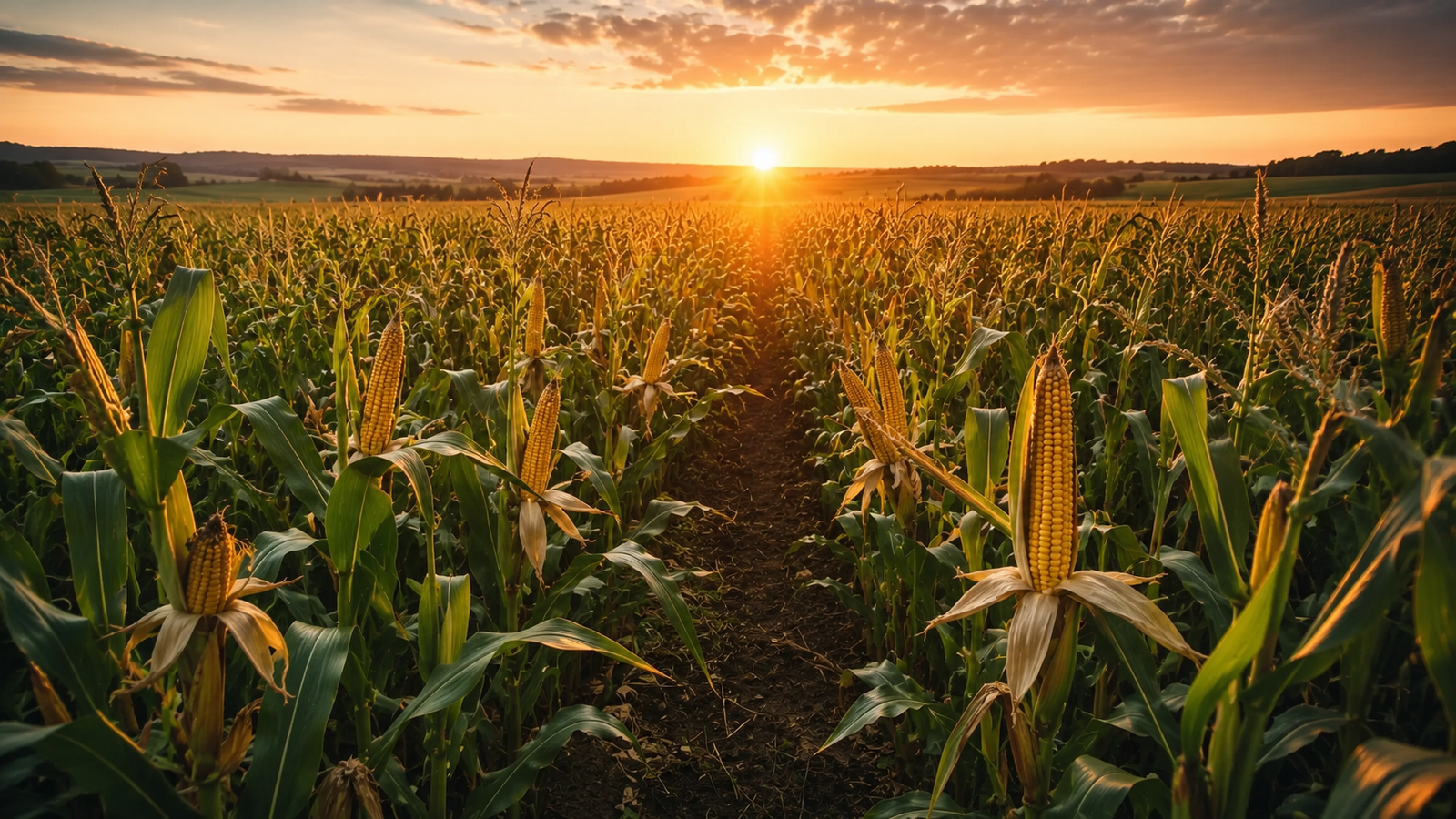 Maize seeds and standing corn crop in India