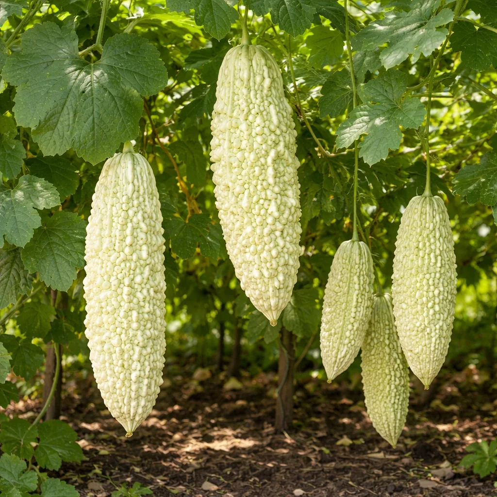 ABHI-6102 F1 Hybrid White Bitter Gourd Seeds – 25gm Pack product view