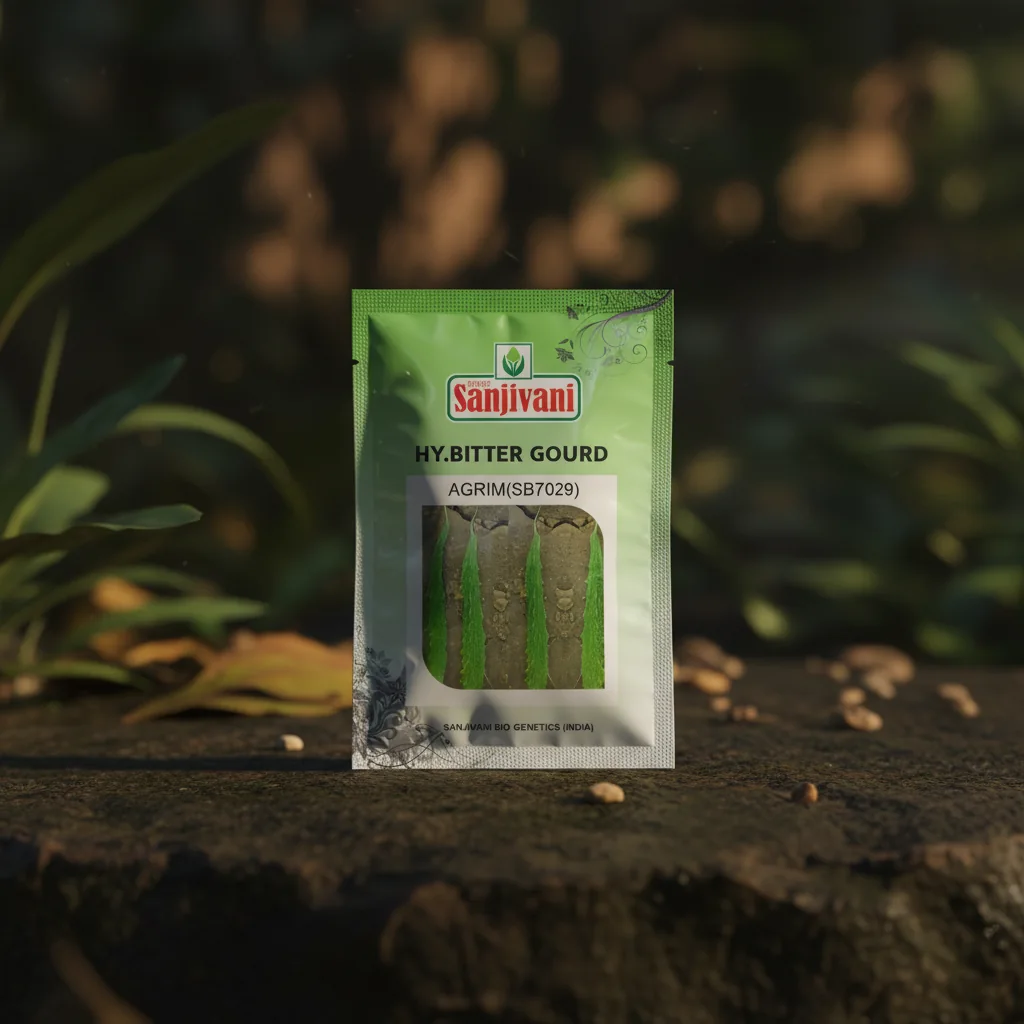 Agrim SB7029 Hybrid Bitter Gourd Seeds – 25gm Pack