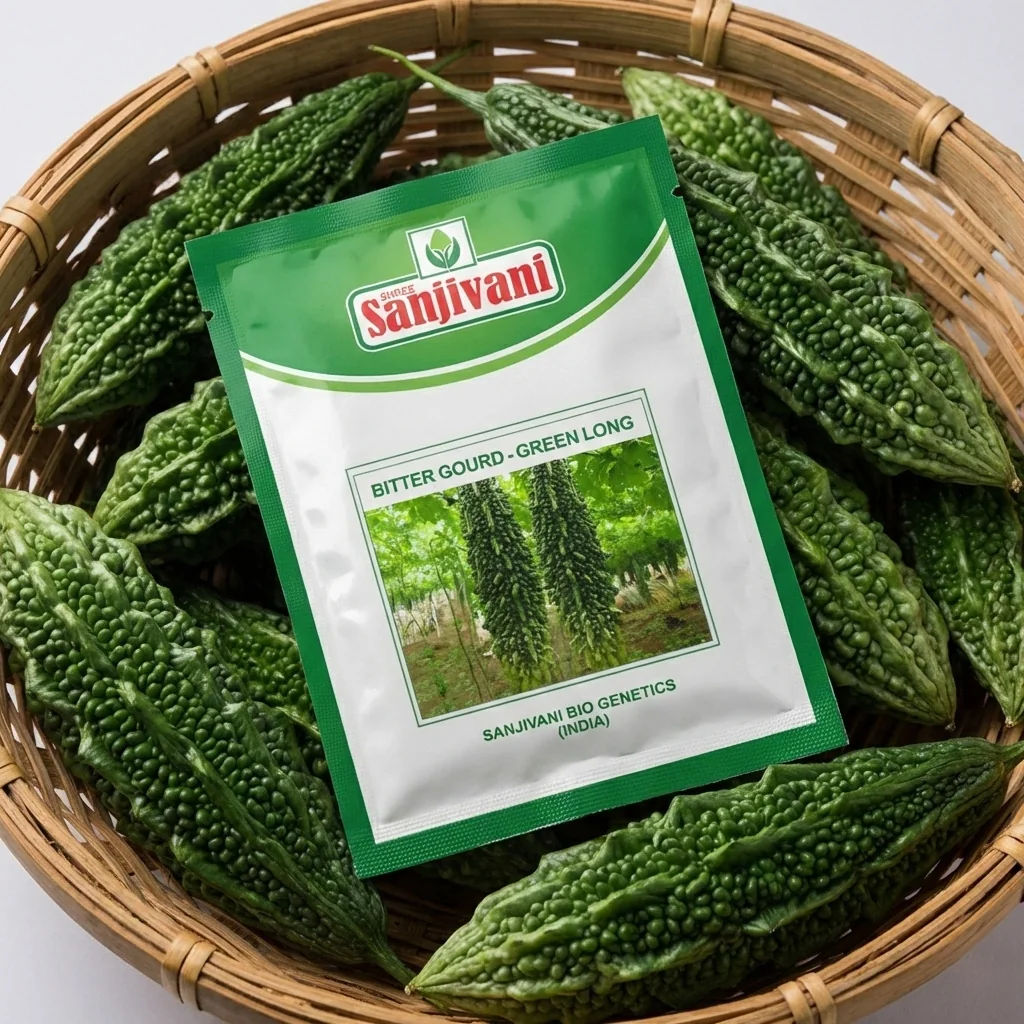 Bitter Gourd Long (Karela) Seeds KGP product view