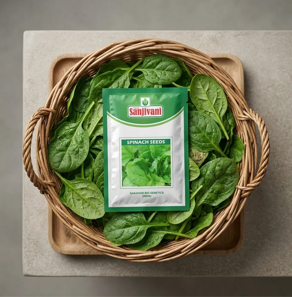 Spinach (Palak) Kitchen Garden Seed Packet product view