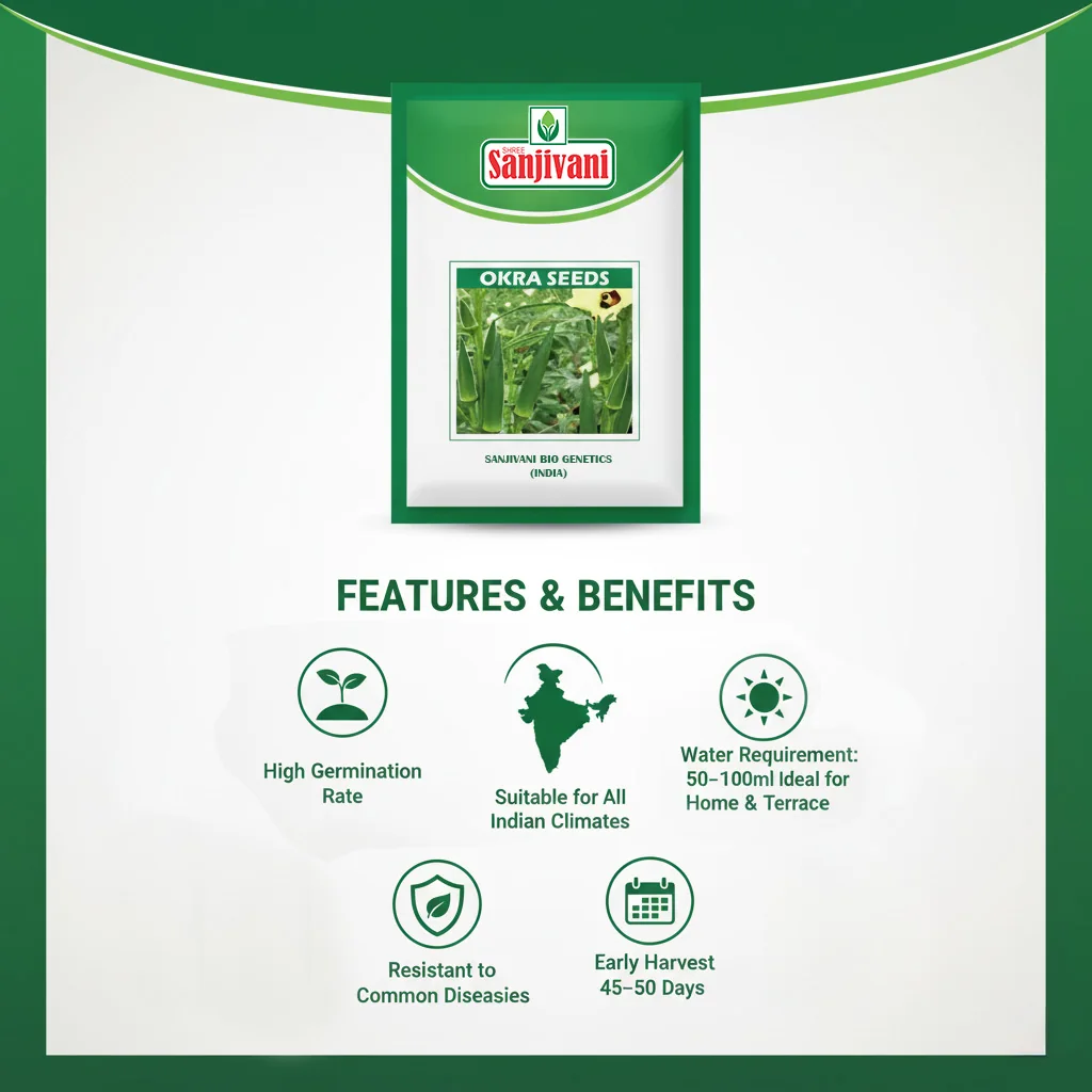 Bhindi (Okra) Seeds KGP product view