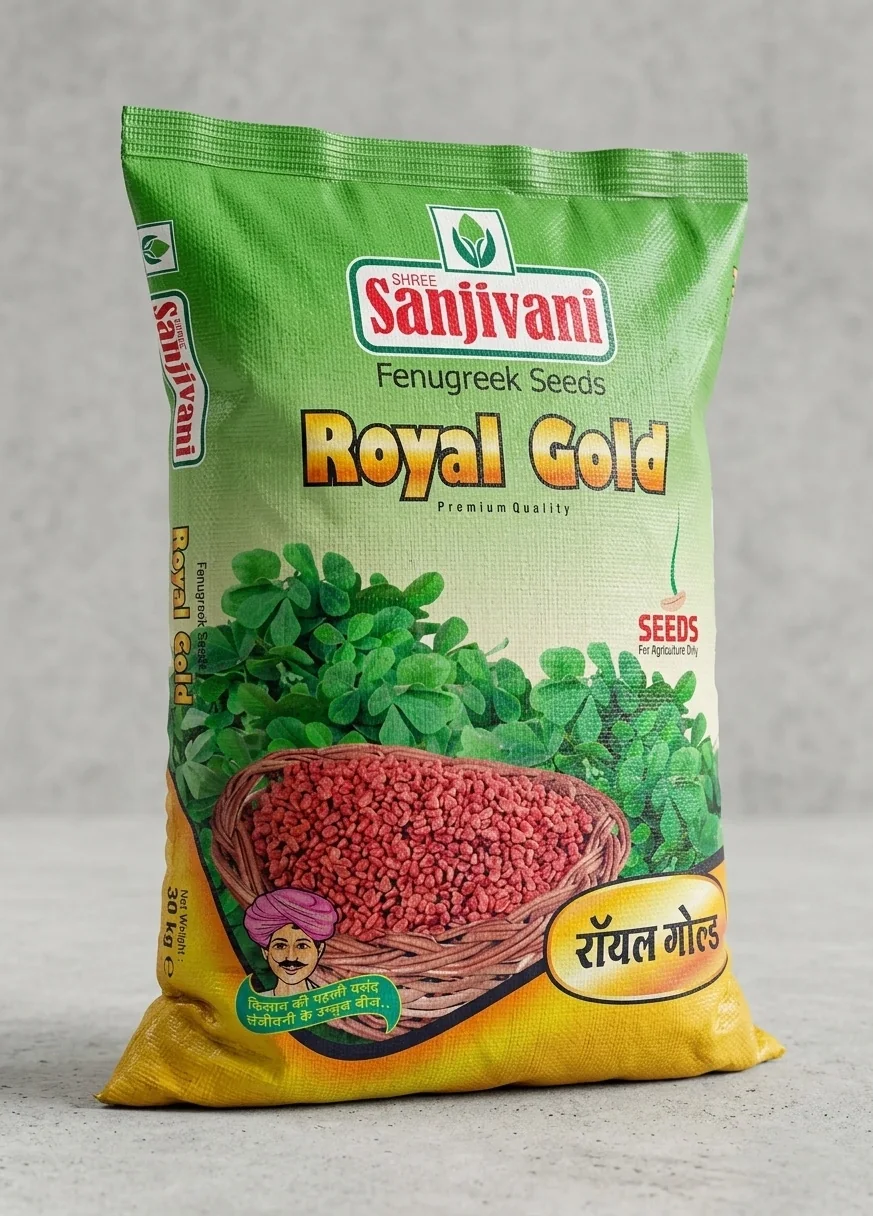 Royal Gold Fenugreek Seeds – Bold Treated Seeds (30 kg Pack) product view