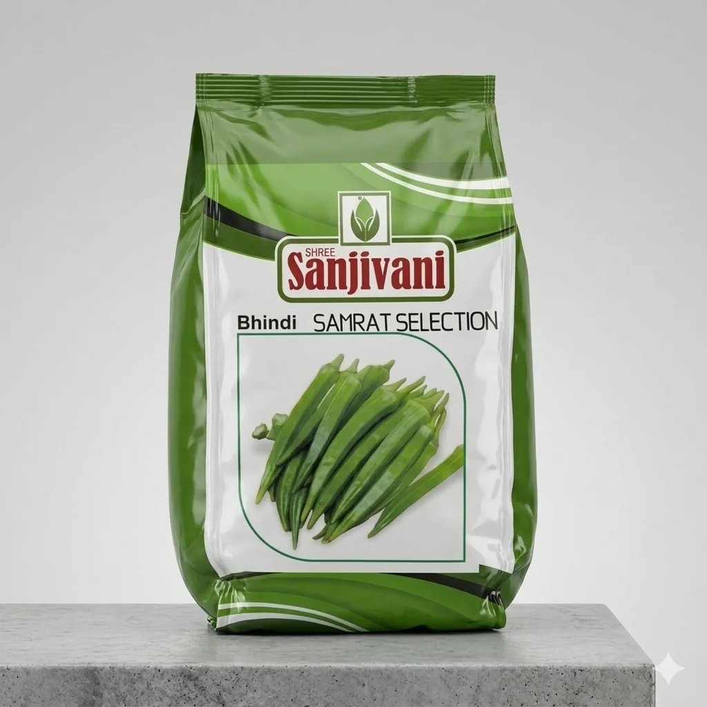 Samrat Selection OP Bhindi Okra Seeds – 250gm Pack
