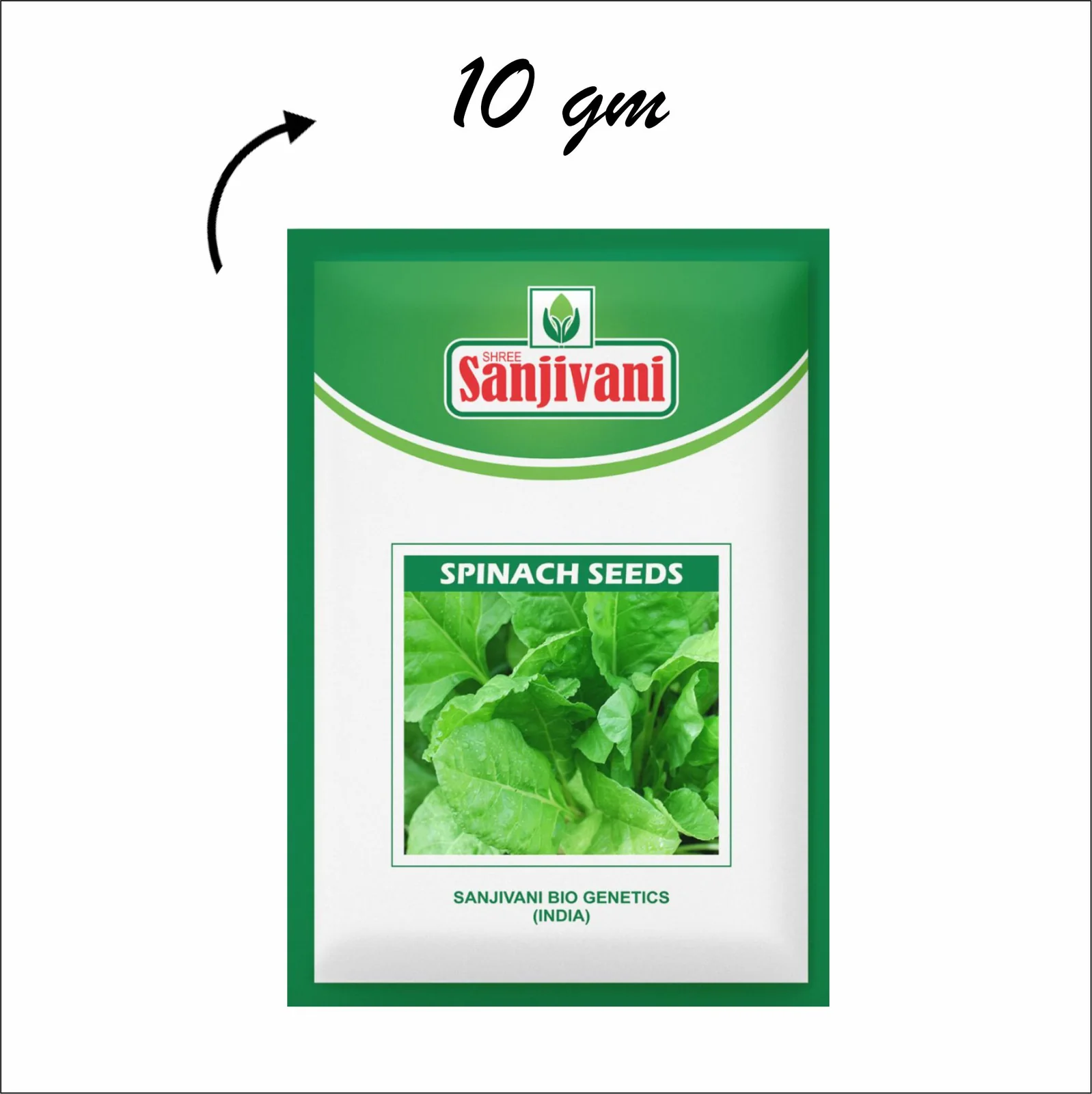 Spinach (Palak) Kitchen Garden Seed Packet product view