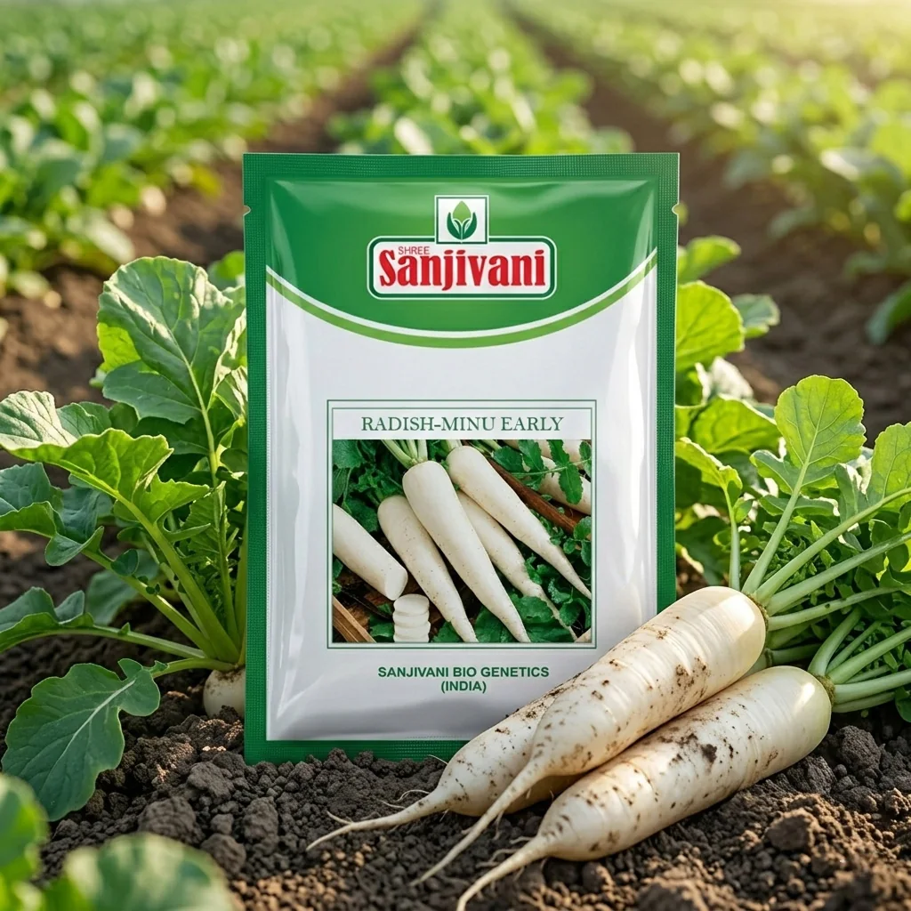 Radish Minu-Early (Muli) Seeds KGP product view