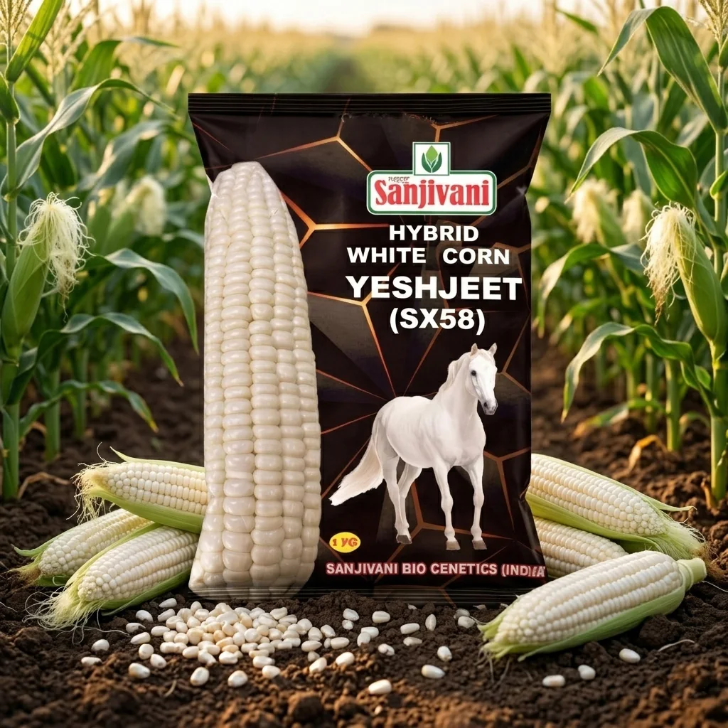 Yeshjeet SX58 Hybrid White Corn Seeds product view